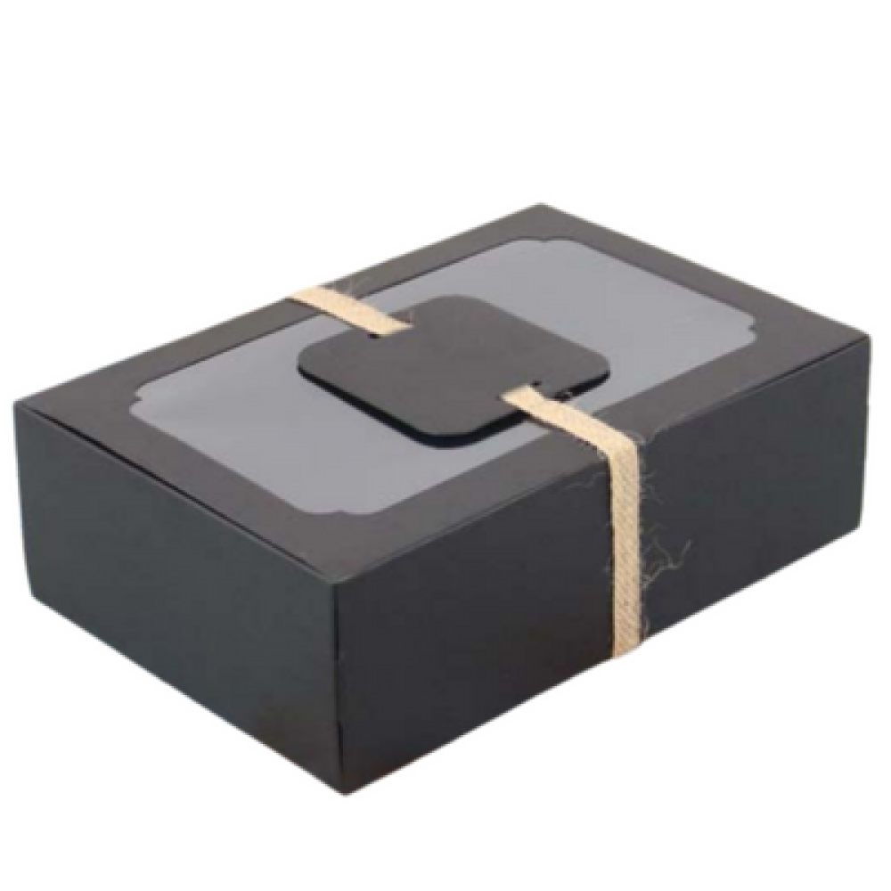 Black Window Boxes | Cake Packaging Box